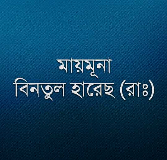 মায়মূনা বিনতুল হারেছ (রাঃ)